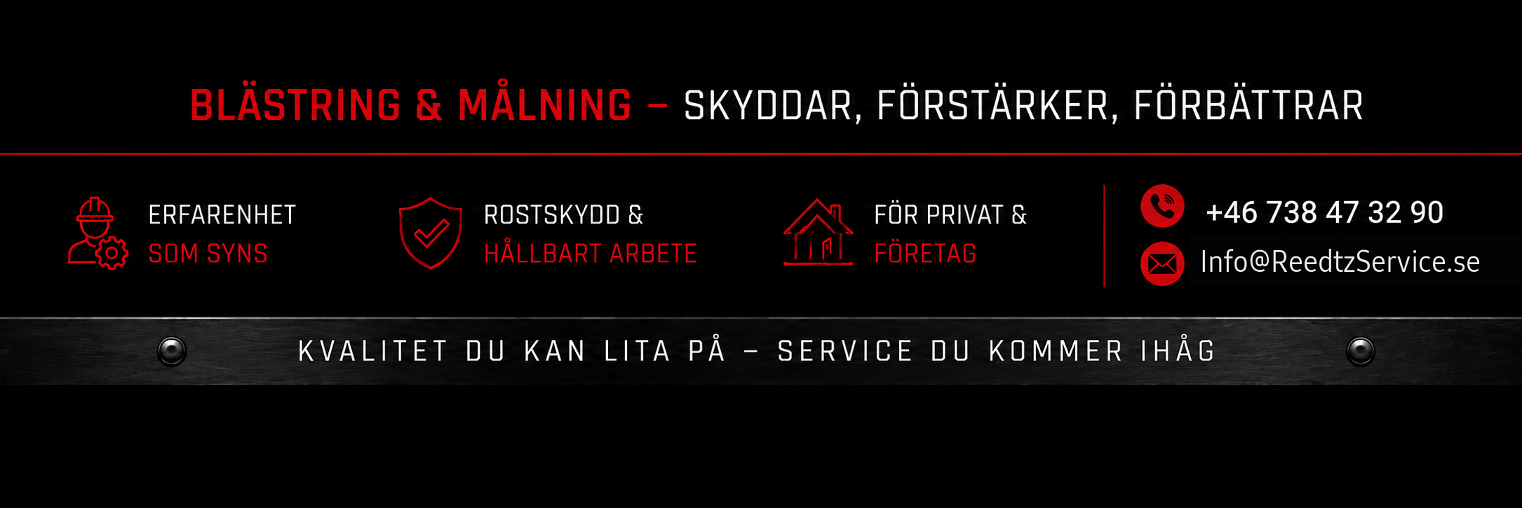 Reedtz Service – blästring och målning, kontaktinformation